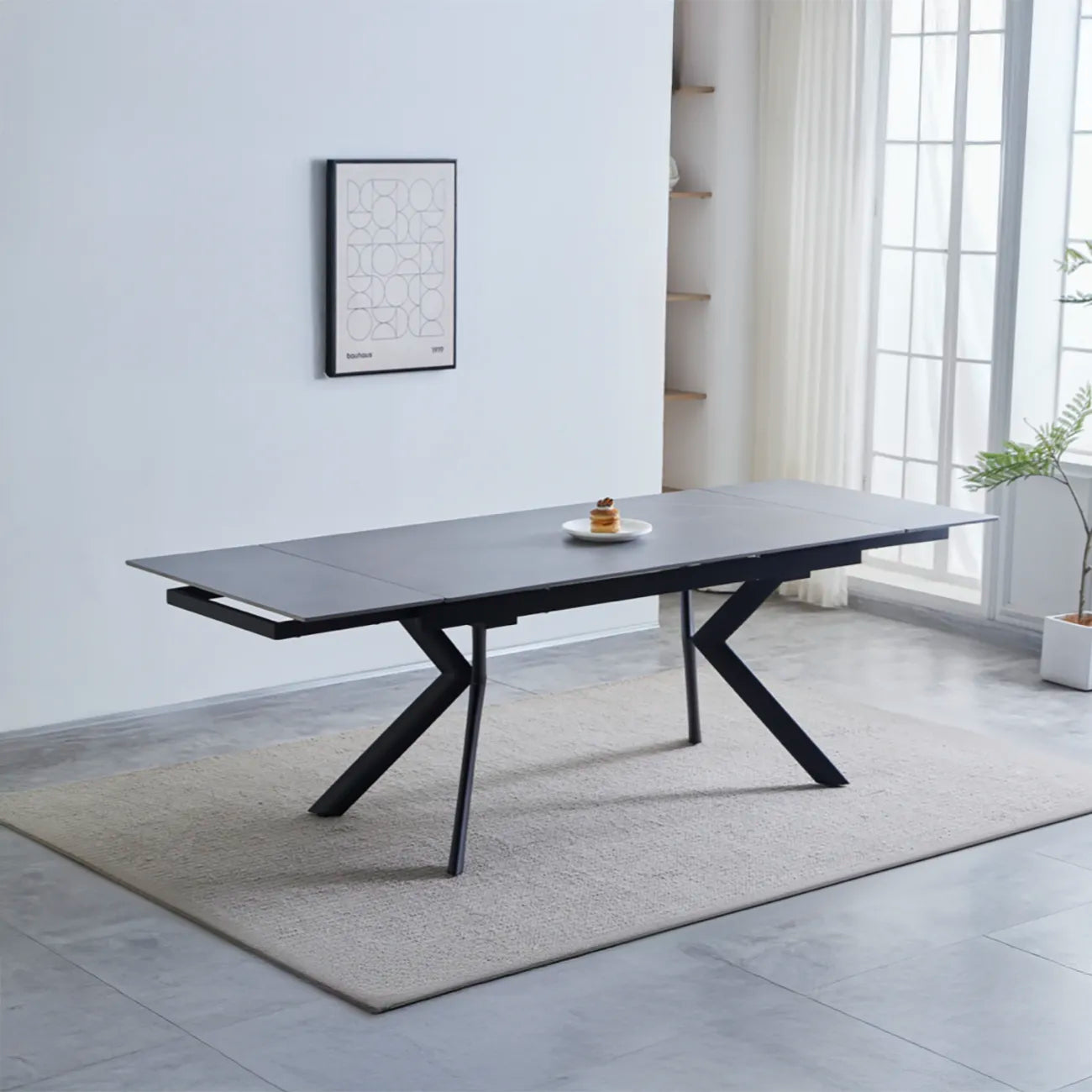 Xenia 160-240cm Light Grey Extension Dining Table