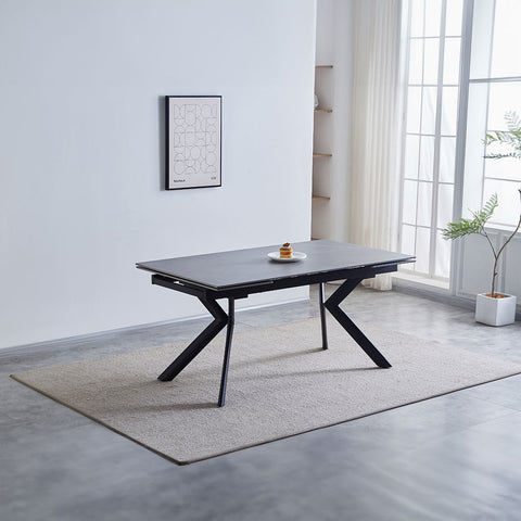 Xenia 160-240cm Light Grey Extension Dining Table