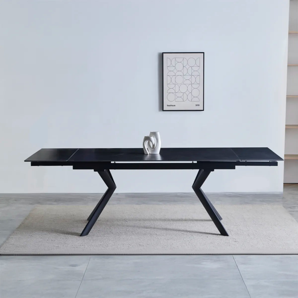 Xenia 160-240cm Dark Grey Extension Dining Table