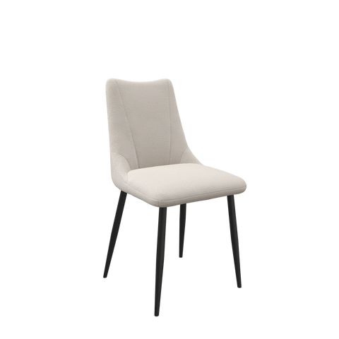 Zoe Ivory Fabric Set of 4 Dining Chairs