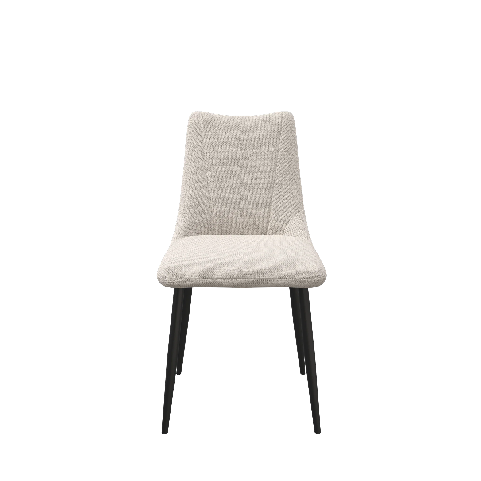 Zoe Ivory Fabric Set of 4 Dining Chairs