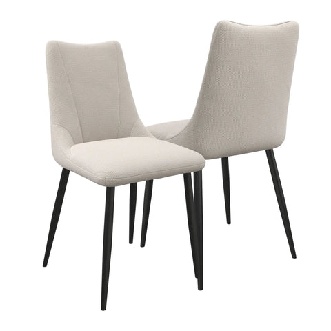 Zoe Light Grey Fabric Dining Chair