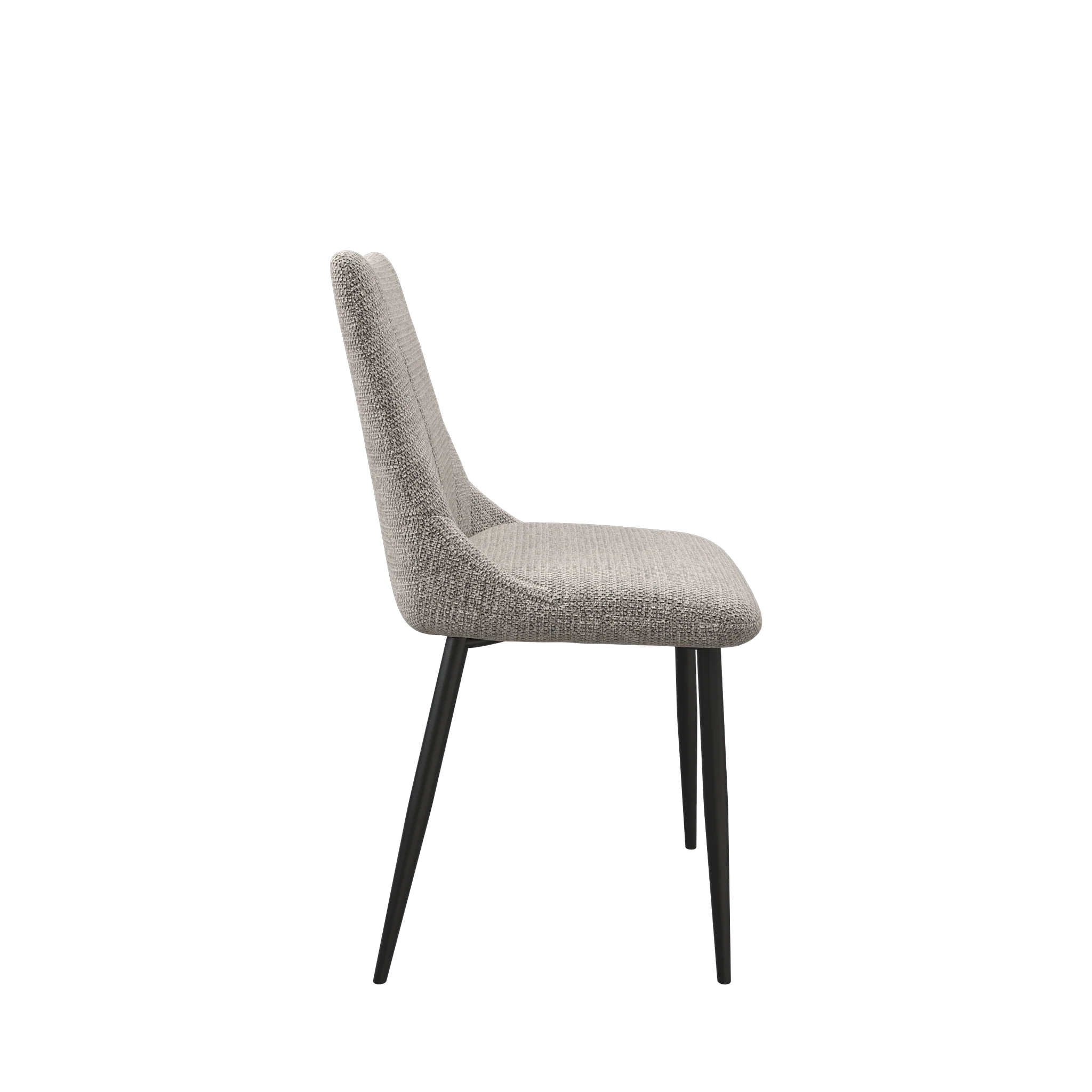 Zoe Light Grey Fabric Dining Chair