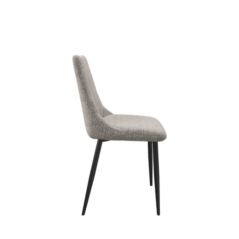 Zoe Light Grey Fabric Dining Chair