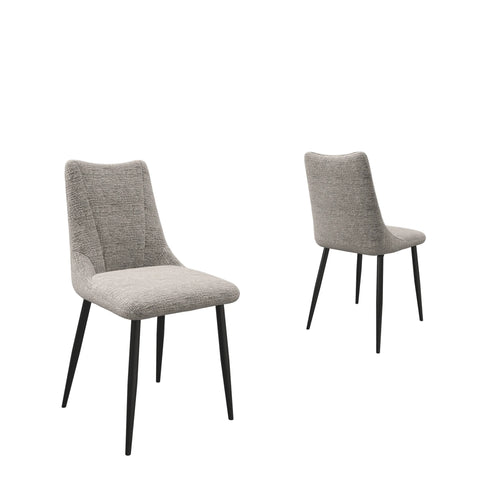 Zoe Light Grey Fabric Dining Chair