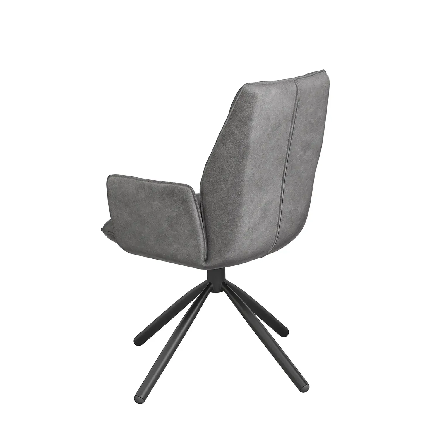 Twist Grey Swivel Set of 4 Dining Chairs