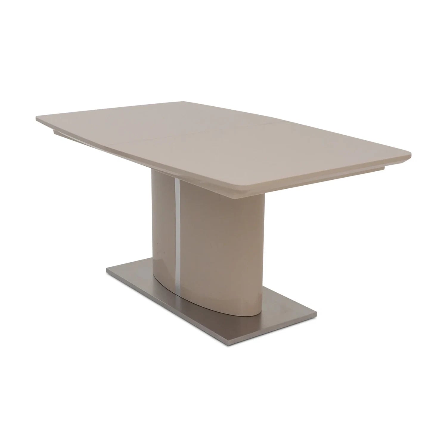 Zara 1.6M High Gloss Cream Extending Dining Table