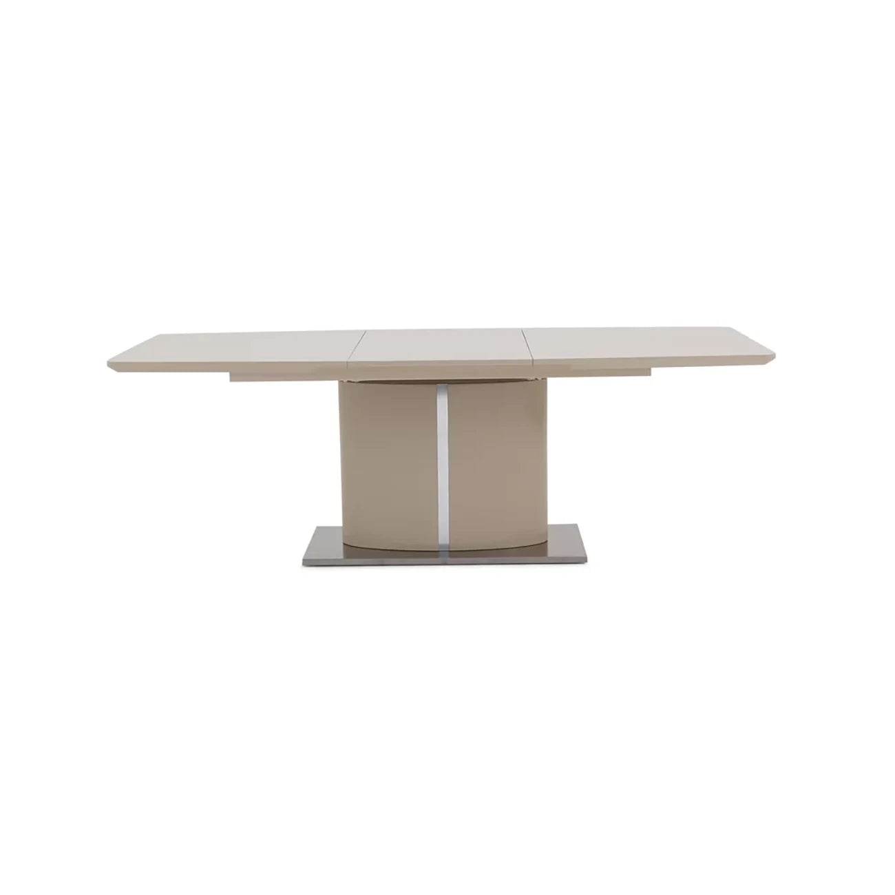 High Gloss Cream 1.6M Extending Dining Table