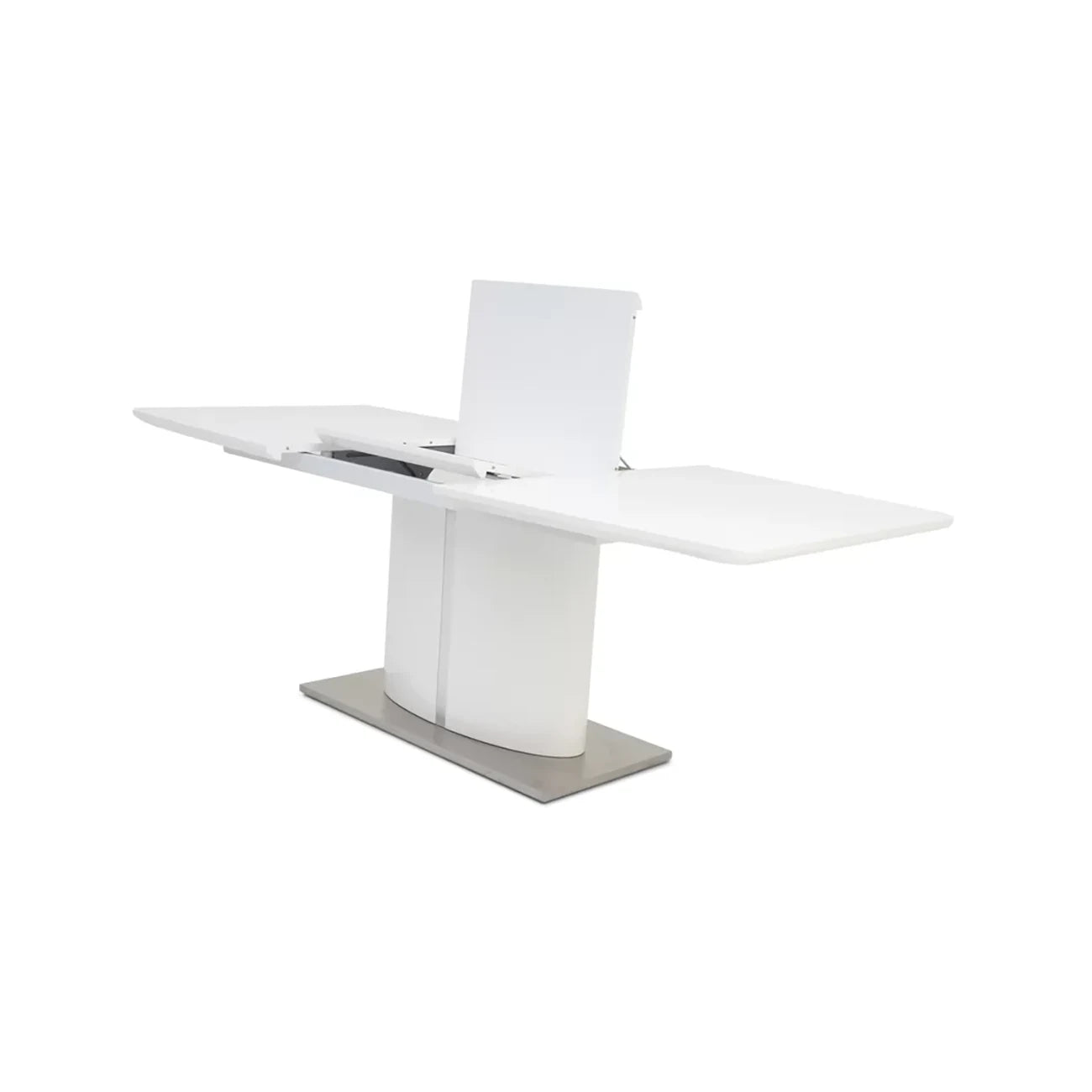 Zara 1.6M High Gloss White Extending Dining Table