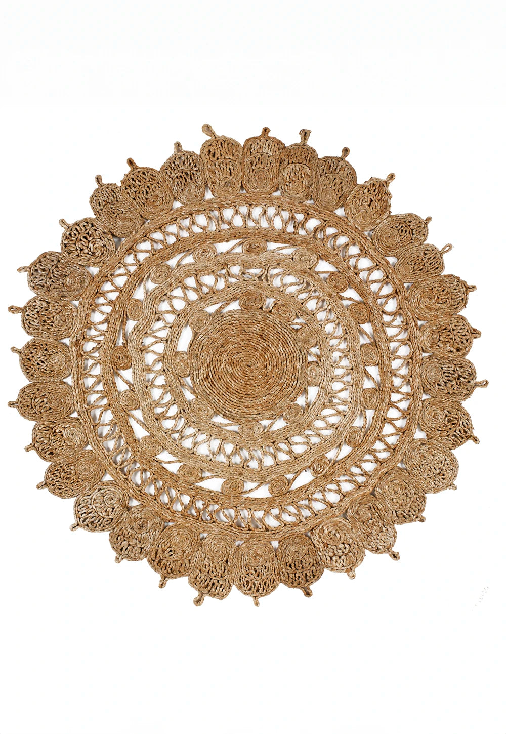 Zarla Natural Jute Round Rug