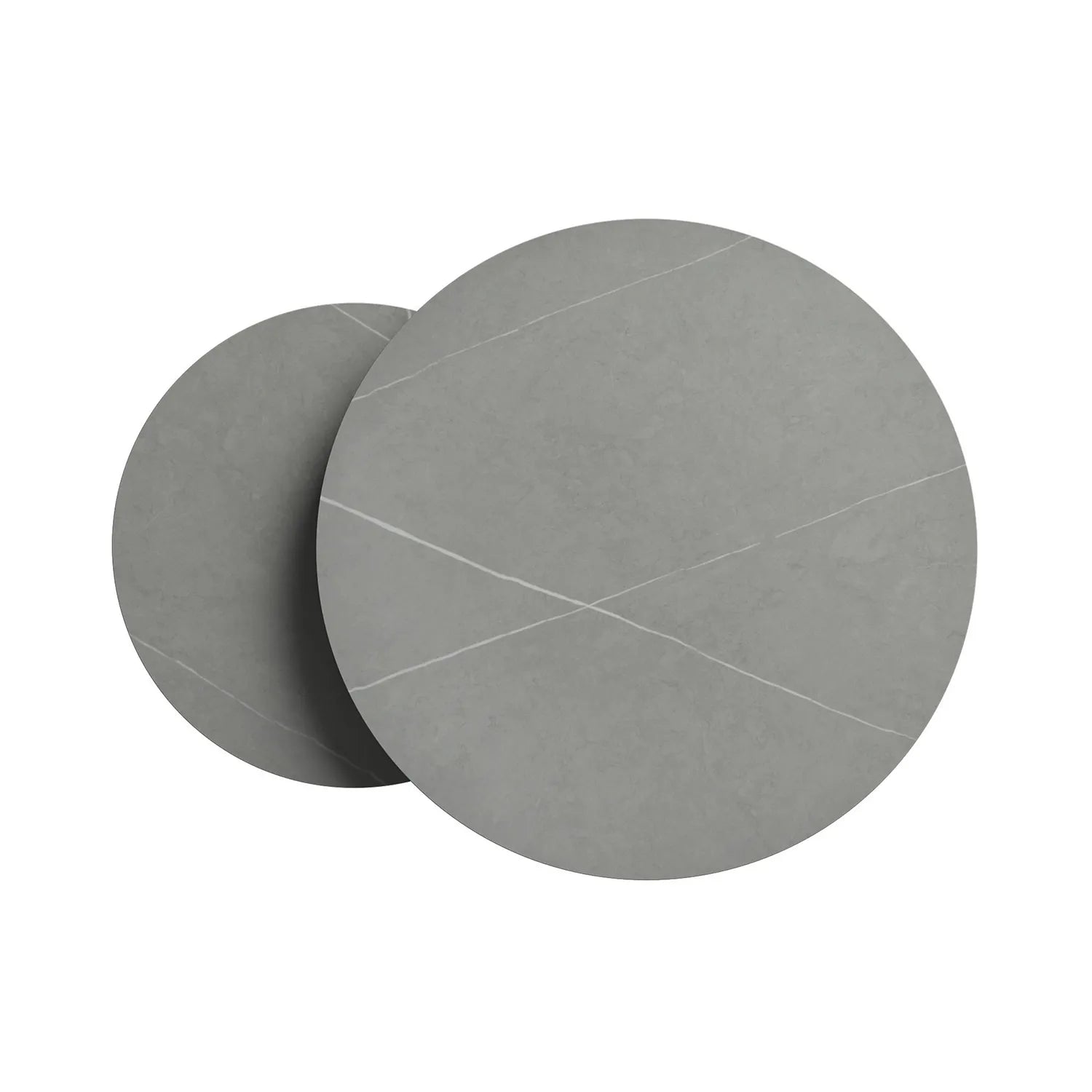 Zeus Grey 2 Piece Ceramic Coffee Table, also available in White - Close Up of Ceramic Top