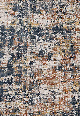 Astro Modern Beige, Navy and Rust Distressed Rug. Available in 3 sizes. Available in 4 Designs- Main Image