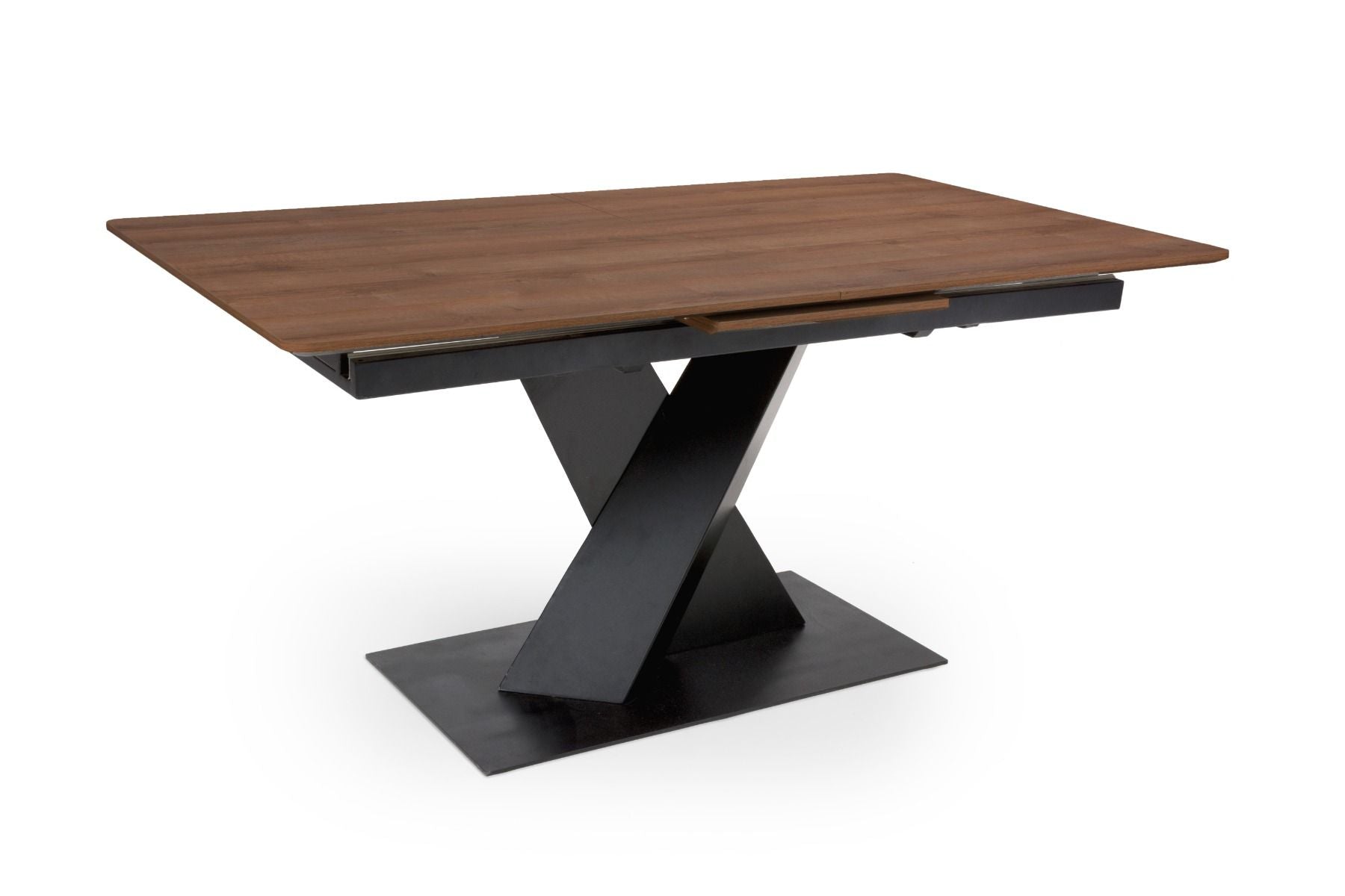 Enterprise Light Walnut Extending Dining Table 160-200cm, also available in Grey and Oak - Dining Table Close Up