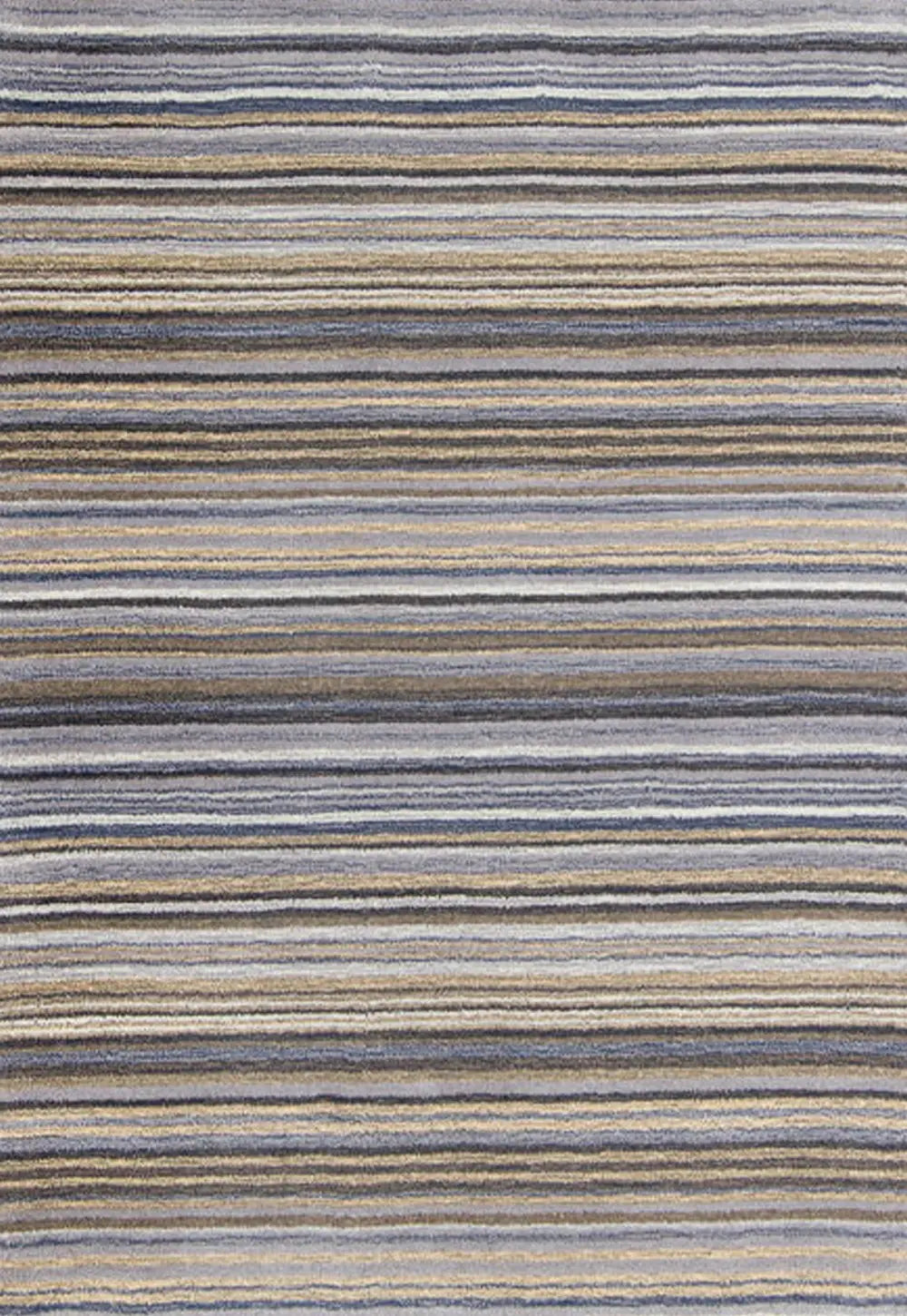 Carter Modern Yellow/Ochre Striped Rug