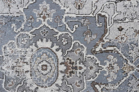 Da Vinci Segovia Grey Blue Traditional Rug - Rug Design