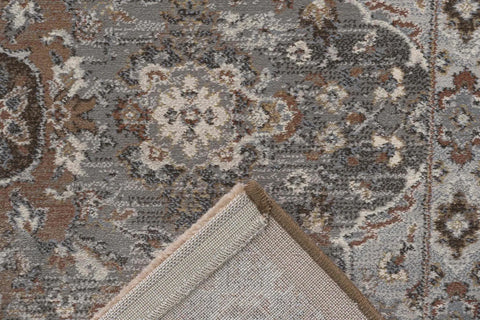 Da Vinci Da Vinci 0275-9285 Elmund Grey Terracotta Traditional Rug - Back View