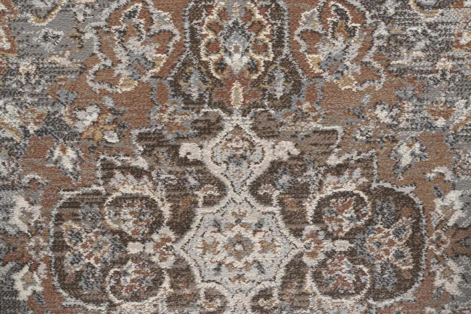 Da Vinci Elmund Grey Terracotta Traditional Rug