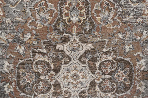 Da Vinci Da Vinci 0275-9285 Elmund Grey Terracotta Traditional Rug - Close Up