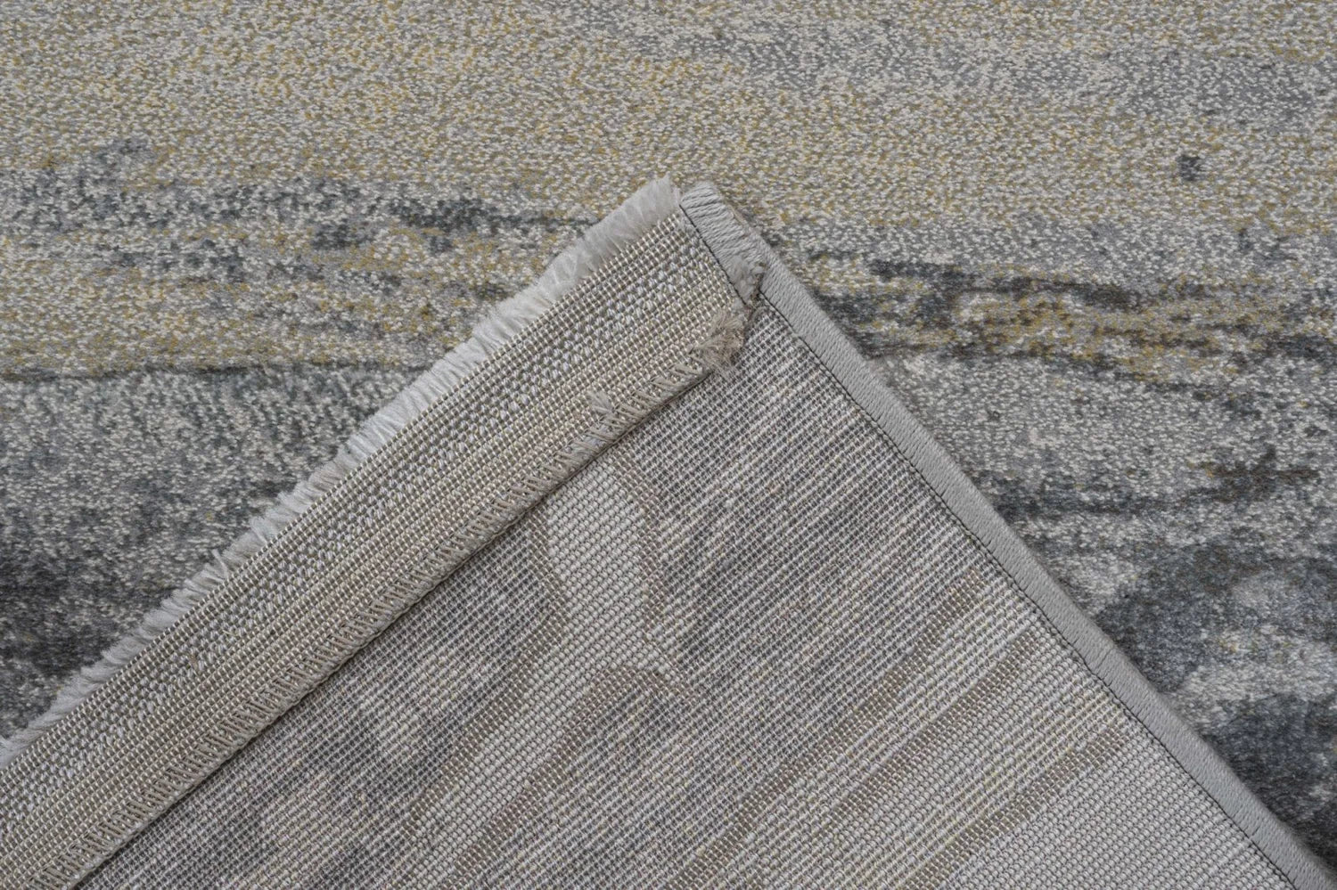 Galleria Modern Abstract Textured Grey Rug