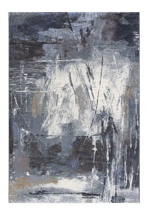 Galleria Modern Abstract Charcoal Grey Rug