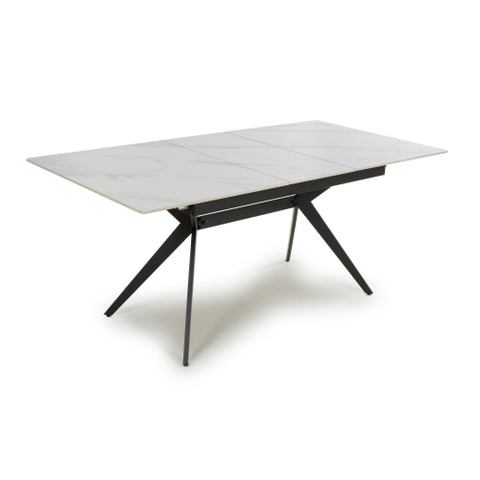 Pinnacle Extendable White Dining Table