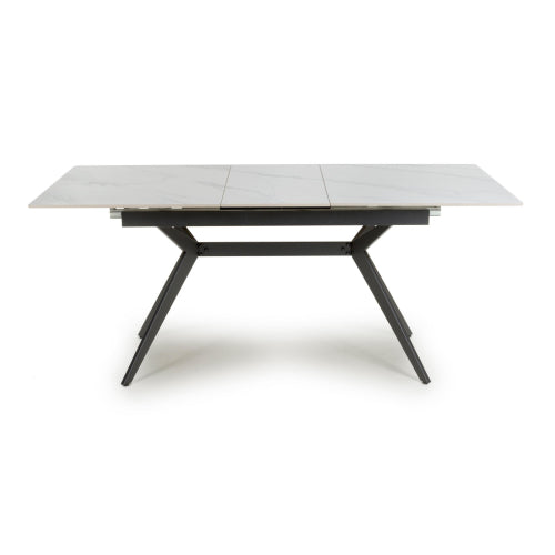 Pinnacle Extendable White Dining Table