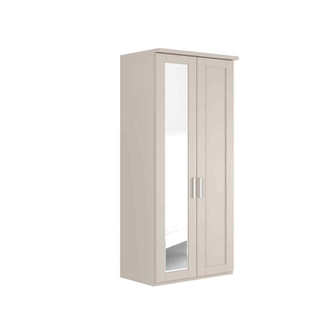 Kempton 2 Door Hinged Wardrobe with Right Door Mirror