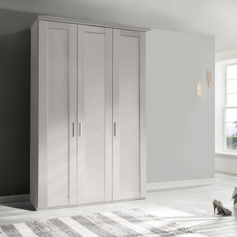 Wiemann Kempton 3 Door Hinged Wardrobe White