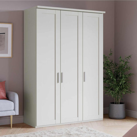 Wiemann Kempton 3 Door Hinged Wardrobe White