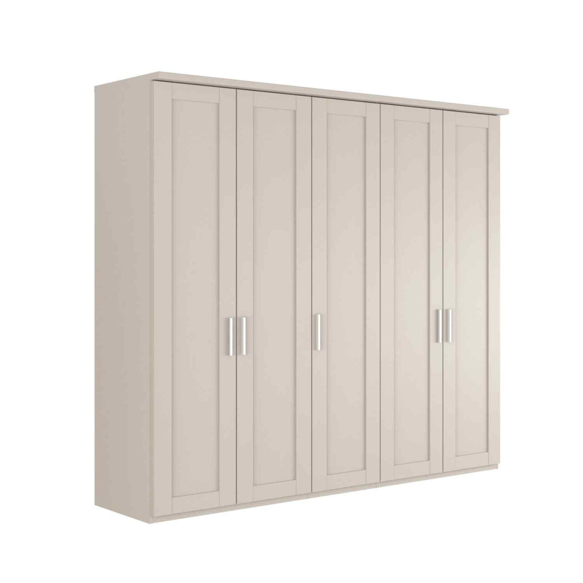 Wiemann Kempton 5 Door Wardrobe with Cornice, Width 250cm Height 220cm 