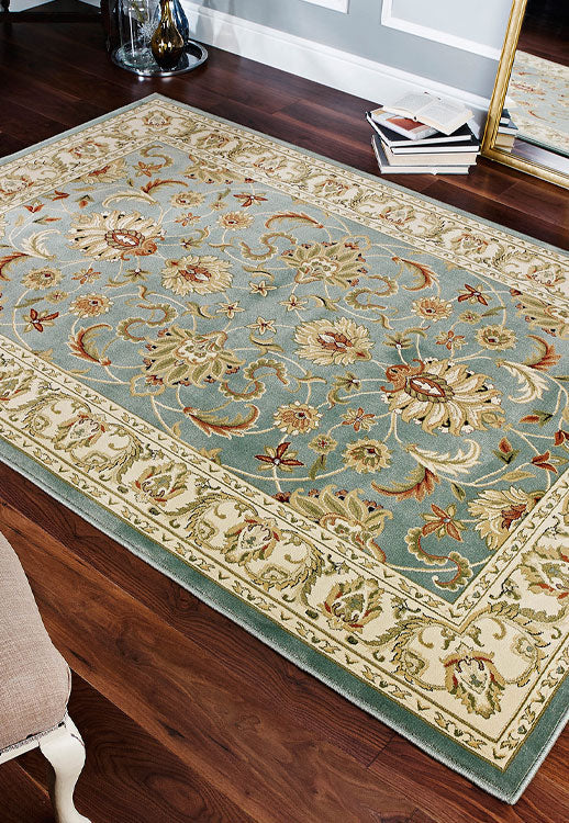 Kendra 137R Red and Cream Traditional Rug