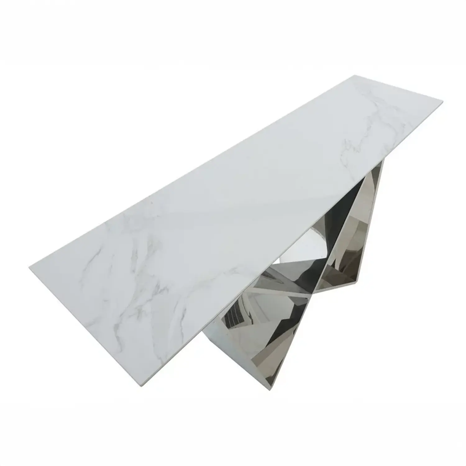 Marvel Chrome Console Table