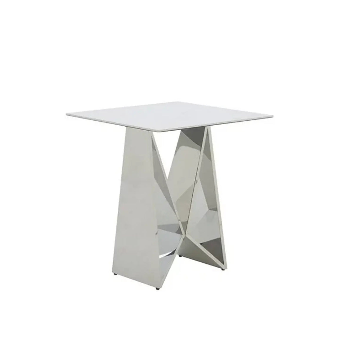 Marvel Chrome Lamp Table, matching Dining Table and Console Table available - Main Image 