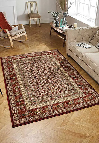 Royal Classic 1527R Red Traditional Bordered Rug - Lifestyle Image