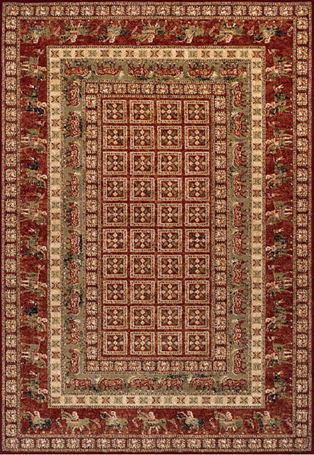 Royal Classic 1527R Red Traditional Bordered Rug