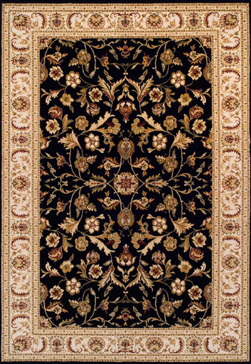 Oriental Weavers Royal Classic 636R Traditional Rug in Beige/Red, available in sizes 68x235cm, 80x150cm, 120x180cm, 160x235cm, 200x285cm, 240x340cm-Main Image 636B