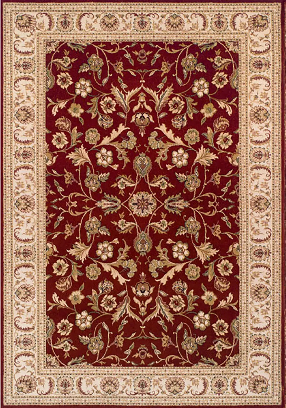 Royal Classic 636R Traditional Rug in Beige/Red