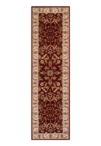 Oriental Weavers Royal Classic 636R Traditional Rug in Beige/Red, available in sizes 68x235cm, 80x150cm, 120x180cm, 160x235cm, 200x285cm, 240x340cm- Runner 