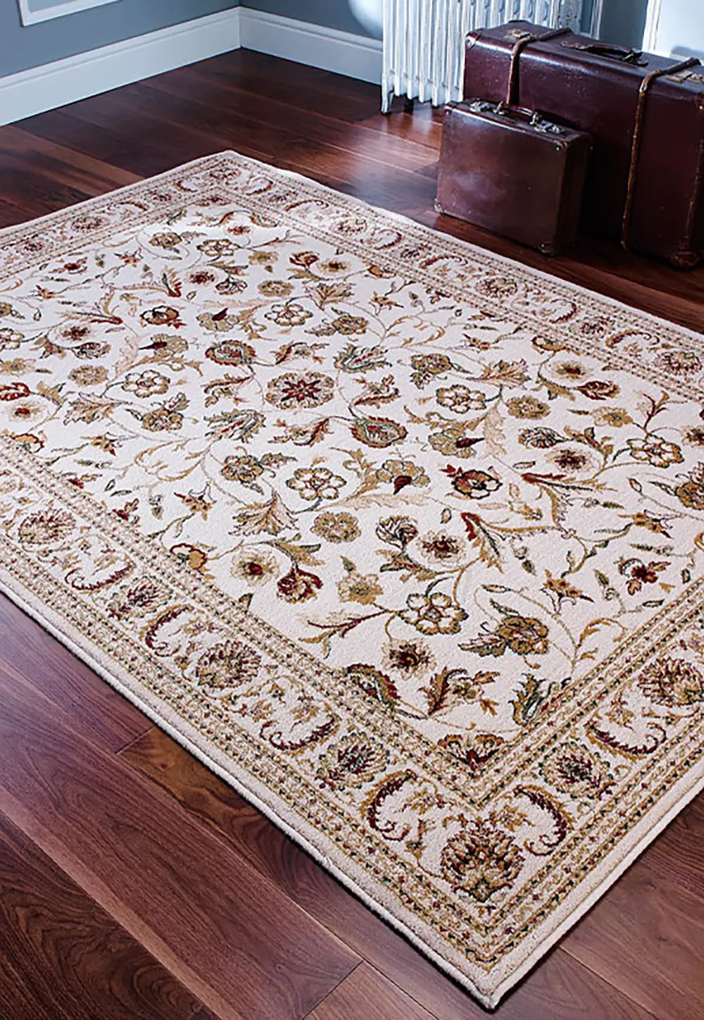 Oriental Weavers Royal Classic 636R Traditional Rug in Beige/Red, available in sizes 68x235cm, 80x150cm, 120x180cm, 160x235cm, 200x285cm, 240x340cm - 636W Lifestyle Image